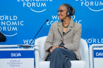 Clima e energia nos discursos de Davos. Na imagem: Marina Silva, Ministra do Meio Ambiente e Mudanças Climáticas, participa da reunião anual do Fórum Econômico Mundial 2022, em Davos (Foto: Boris Baldinger/WEF)