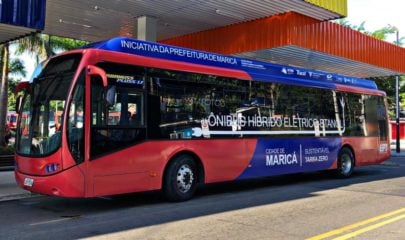 Usineiros levam ao MME ideias para unir etanol à eletrificação. Na imagem: ônibus elétrico que consome energia produzida a bordo a partir do etanol, em teste em Maricá (RJ) a partir do final de 2022, fruto da parceria entre a prefeitura municipal e a Coppe-UFRJ (Foto: Divulgação/UFRJ)