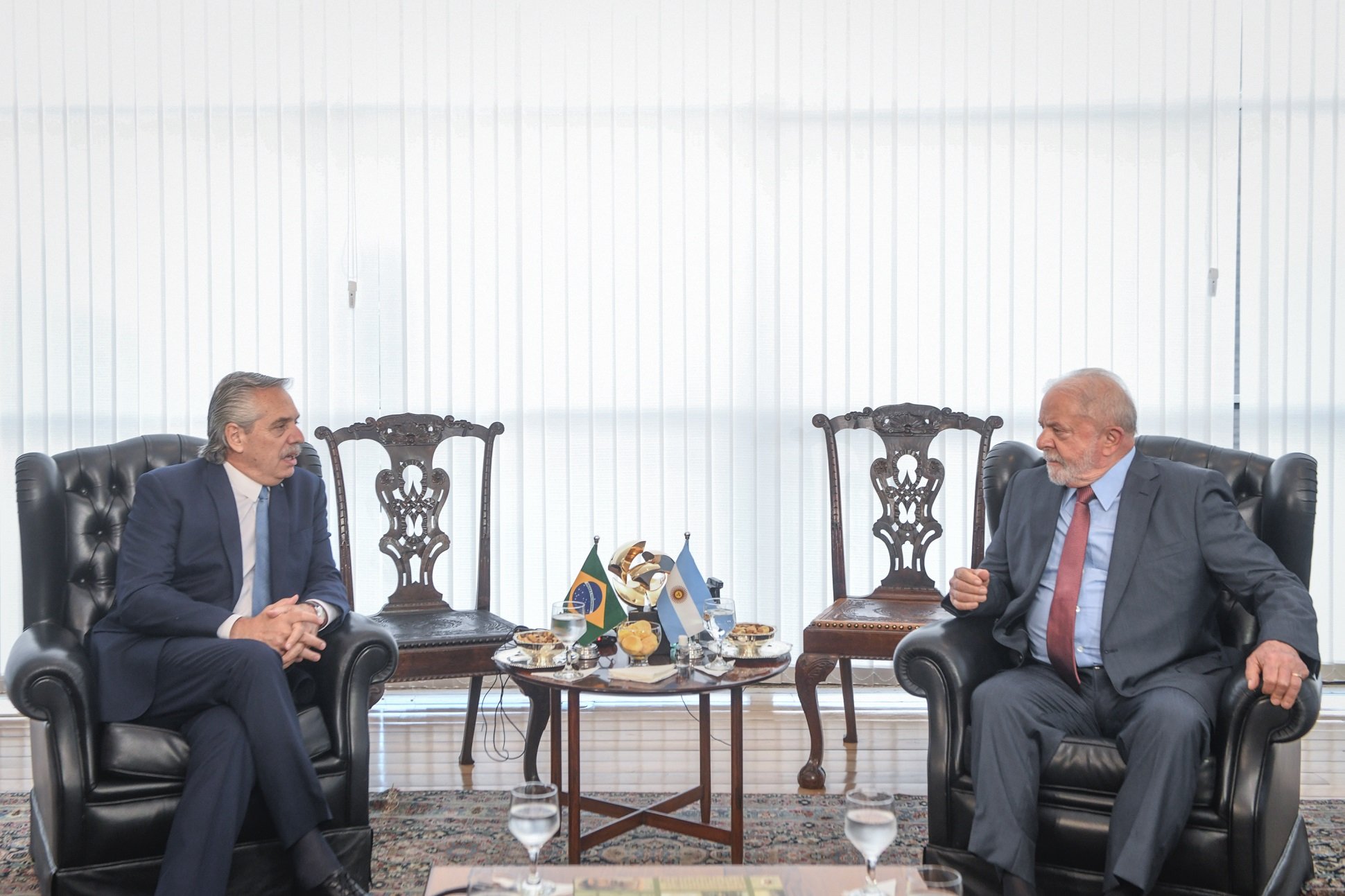 Integração energética na América Latina na agenda de Lula. Na imagem: Encontro bilateral entre os presidentes da Argentina, Alberto Fernandez, e do Brasil, Luiz Inácio Lula da Silva (Foto: Cortesia/Casa Rosada)