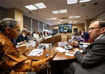 Noruega ajudará Brasil a captar doadores para o Fundo Amazônia. Na imagem: Marina Silva, ministra do Meio Ambiente e Mudança do Clima, recebe, em 22/3/23 em Brasília, o ministro do Clima e Meio Ambiente da Noruega, Espen Barth Eide para discutir parceria bilateral em clima e florestas (Foto: Ascom/MMA)