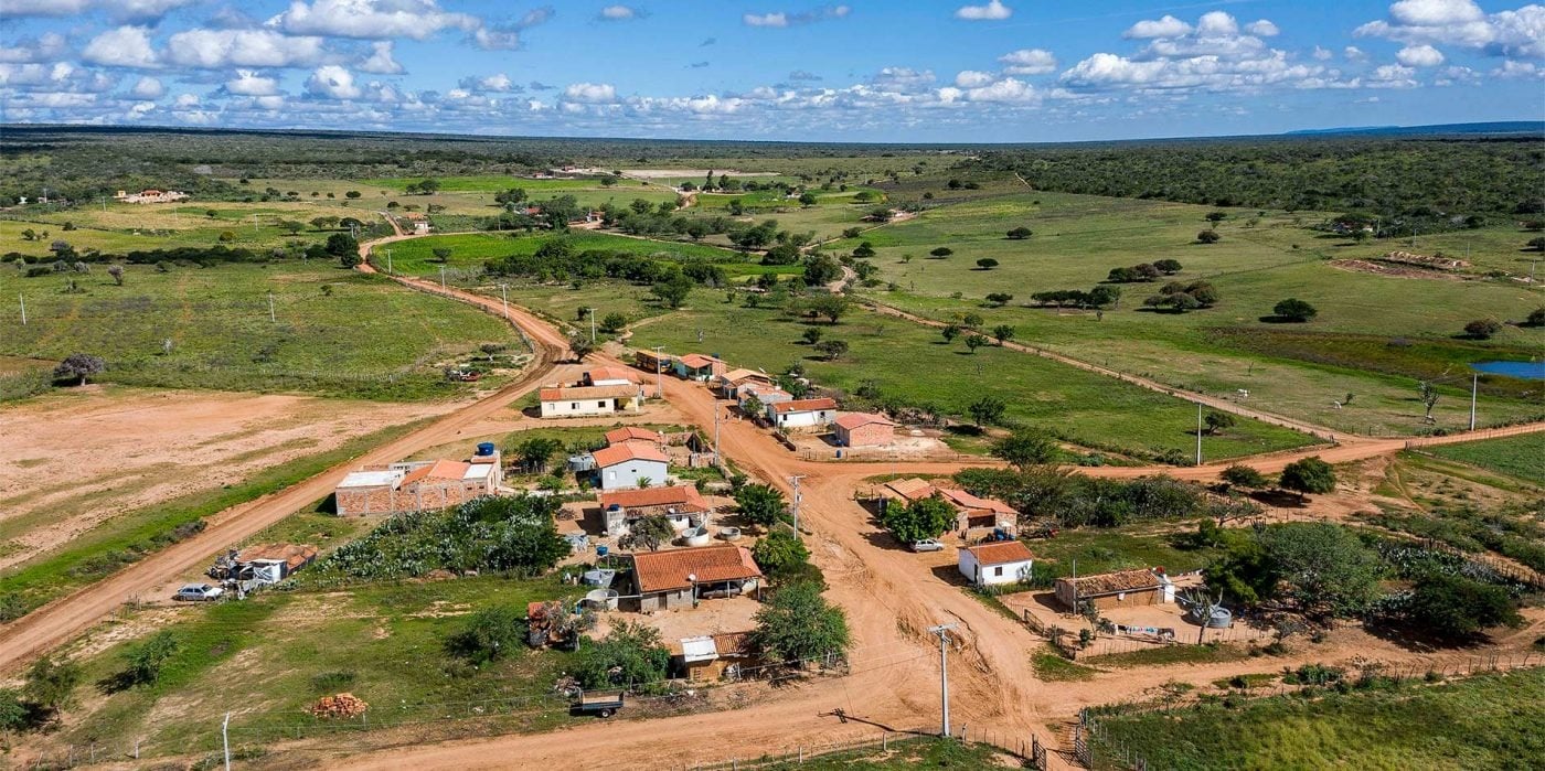 MPF pede anulação de licenciamento ambiental de complexo eólico na Bahia. Na imagem: Foto aérea do Complexo Eólico Canudos, no interior da Bahia (Foto: Divulgação/Voltalia)