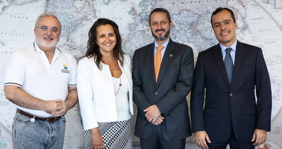 Jean Paul Prates, Presidente da Petrobras, Veronica Coelho, Presidente da Equinor Brasil, Alejandro Ponce, Presidente da Repsol Sinopec Brasil, e Thiago Penna, Diretor do Projeto BM-C-33 na Equinor.
(Photo: Aline Massuca / Equinor)