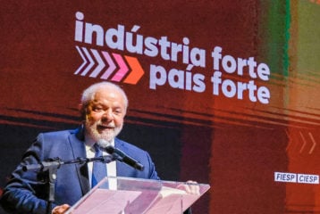 Lula diz que não vai ceder compras governamentais em acordo Mercosul-UE. Na imagem: Presidente Lula (PT) durante encerramento do evento em homenagem ao Dia da Indústria na Fiesp, em 25/5/23 (Foto: Ricardo Stuckert/PR)