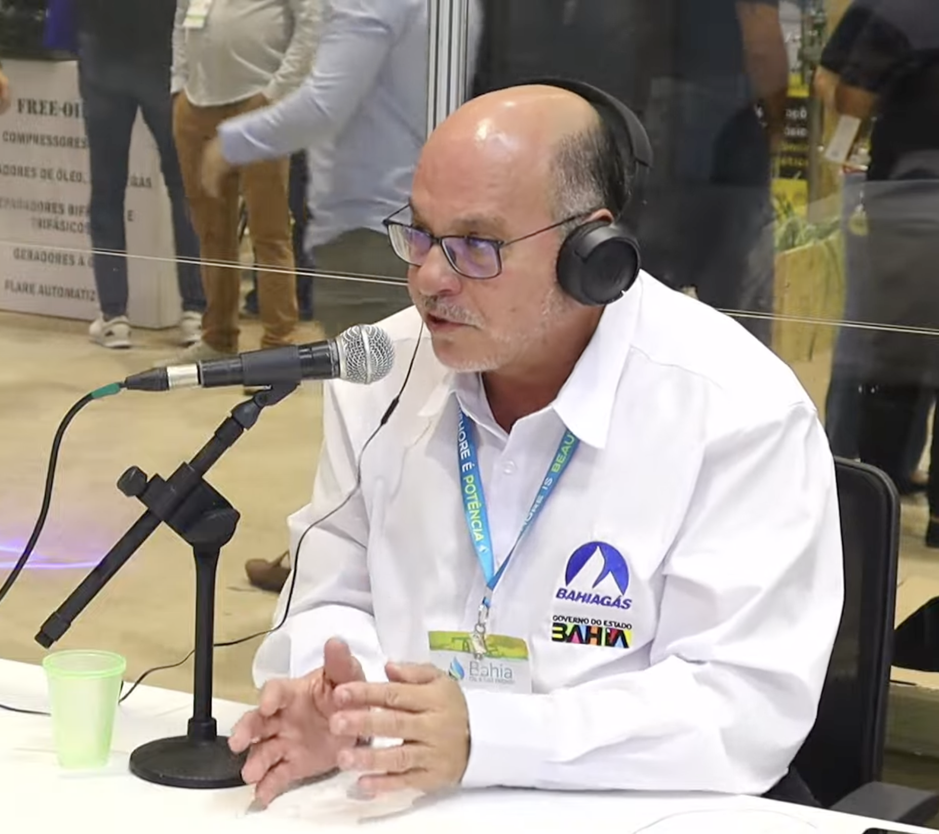 Luiz Gavazza, diretor-presidente da Bahiagás, conversa ao vivo com o estudio epbr durante a Bahia Oil & Gas Energy.