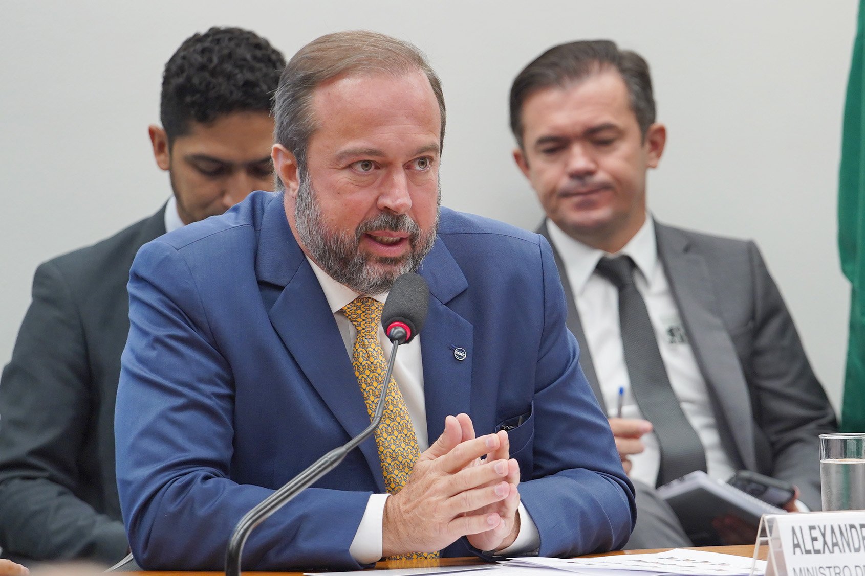 Minas e Energia estuda como revogar contratação obrigatória de térmicas a gás natural. Na imagem: Ministro do MME, Alexandre Silveira, na CME (Comissão de Minas e Energia) na Câmara, em maio de 2023 (Foto: Will Shutter/Câmara dos Deputados)