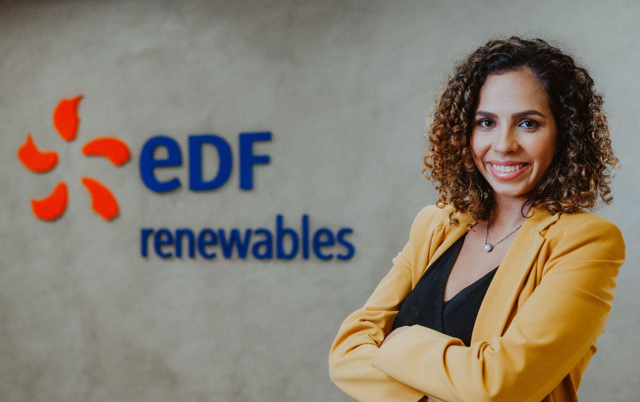 Hidrogênio e eólicas offshore: mercado quer ‘sinalizações fortes’ do governo. Na imagem: Raíssa Cafure Lafranque, vice-presidente da EDF Renewables Brasil (Foto Divulgação)