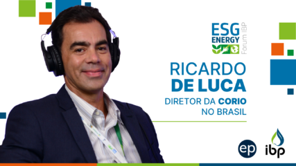 Brasil tem vantagem competitiva na eólica offshore por causa do óleo e gás, diz Ricardo de Luca. Na imagem: Ricardo de Luca, CEO da Corio Generation, em entrevista exclusiva para o estúdio epbr durante o ESG Energy Forum do IBP, no Rio de Janeiro em junho de 2023 (Foto: Stéferson Faria/epbr)