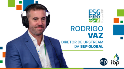 S&P Global mapeia 8 hubs de CCS no Brasil. Na imagem: Rodrigo Vaz, diretor de Upstream da S&P Global, em entrevista exclusiva ao estúdio epbr no ESG Energy Forum do IBP, no Rio de Janeiro em junho de 2023 (Foto: Stéferson Faria/epbr)