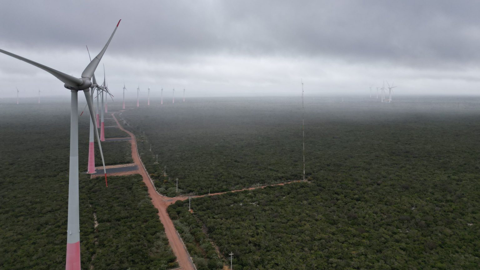 Parque eólico Serra da Babilônia, na Bahai, um dos ativos adquiridos pela Equinor com a compra da Rio Energy. Crédito: Divulgação/Equinor