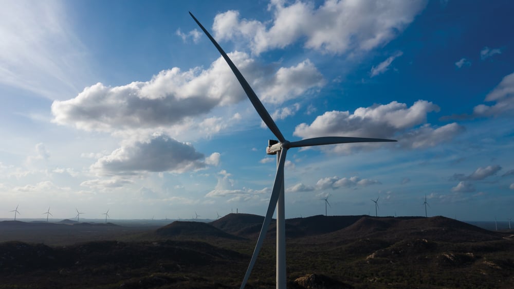 Norueguesa Statkraft compra usinas eólicas da EDP Renováveis no Rio Grande do Norte. Na imagem: Aerogerador da usina eólica Jerusalém foi uma das adquiridas pela Statkraft da EDP Renováveis (Foto: Divulgação EDP)