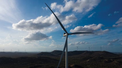 Norueguesa Statkraft compra usinas eólicas da EDP Renováveis no Rio Grande do Norte. Na imagem: Aerogerador da usina eólica Jerusalém foi uma das adquiridas pela Statkraft da EDP Renováveis (Foto: Divulgação EDP)