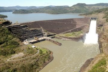 TCU destrava privatização da Copel. Na imagem: Reservatório da hidrelétrica Governador Bento Munhoz da Rocha Netto (ou UHE Foz do Areia), considerada essencial para impulsionar processo de venda da Copel (Foto: Divulgação)