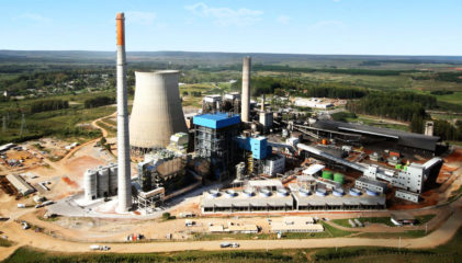 Emissões de GEE em termelétricas caem 65% com menor geração em 2022, mostra estudo do Iema. Na imagem: Vista das instalações da termelétrica a carvão mineral Candiota III (RS), com capacidade instalada de 350 MW (Foto: Divulgação CGT Eletrosul)