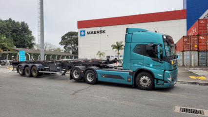 Maersk testa cavalo mecânico elétrico no Brasil (Foto: Divulgação)