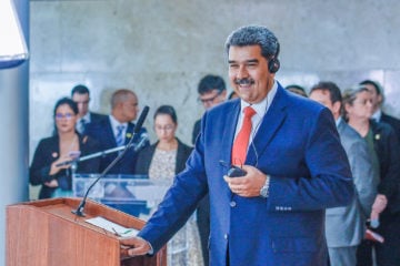 Joe Biden sela acordo com Nicolás Maduro para exportações de óleo da Venezuela, pressionado pela guerra em Israel. Na imagem: Presidente da República Bolivariana da Venezuela, Nicolás Maduro, durante declaração à imprensa por ocasião de sua visita ao Brasil, no Palácio do Planalto, em Brasília (DF), em 29/5/2023 (Foto: Ricardo Stuckert/PR)