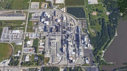 Petrobras e Equinor veem oportunidades na captura de carbono a partir de biocombustíveis (BECCS). Na imagem: Foto aérea das instalações na fábrica da Archer Daniel Midland na cidade americana de Decatur, em Illinois (EUA), única instalação BECCS de grande escala do mundo (Foto: Google Earth)