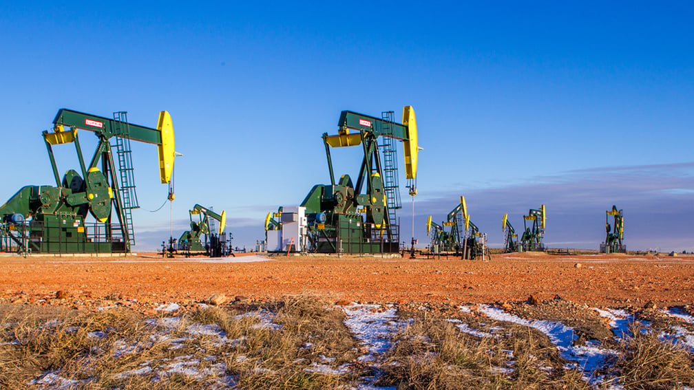 Operação terrestre da Hess em Bakken Shale, localizado perto da cidade de Ross, no estado de Dakota do Norte, nos EUA (Foto Divulgação)