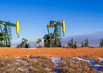 Operação terrestre da Hess em Bakken Shale, localizado perto da cidade de Ross, no estado de Dakota do Norte, nos EUA (Foto Divulgação)