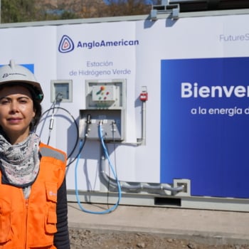 América Latina e Caribe tem 15% da capacidade global de hidrogênio de baixo carbono planejada até 2030. Na imagem: Módulo gerador de hidrogênio da planta de flotação Las Tórtolas, da mineradora Anglo American, no Chile (Foto: Divulgação)