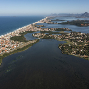 Vista aérea de Maricá, no Rio de Janeiro (Foto: Reprodução)