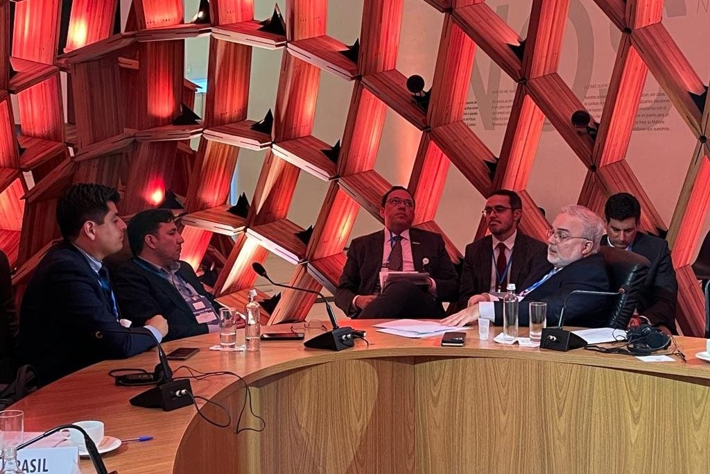 Jean Paul Prates, CEO da Petrobras, discute projetos com Bolívia na Cúpula do Mercosul, no Rio de Janeiro. Na imagem: Presidente da Petrobras, Jean Paul Prates, e o ministro de Hidrocarbonetos da Bolívia, Franklin Molina Ortiz