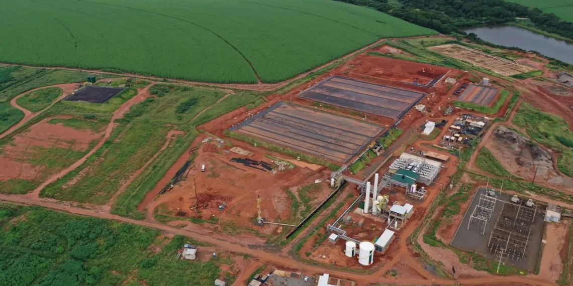 São Paulo publica novas regras para o mercado livre de gás natural e Arsesp diz que tarifa menor vai estimular o consumo de biometano. Na imagem: Planta de biogás de vinhaça da Raízen na Usina Bonfim, na cidade de Guariba, em SP (Foto: Divulgação Sebigas Cótica)