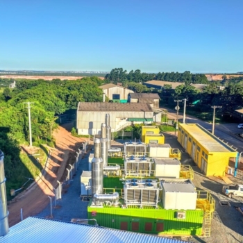 UTE a biogás da Liberum Energia, em Cariacica (ES), no Parque de Ecoindústrias da Marca Ambiental (Foto: Divulgação)