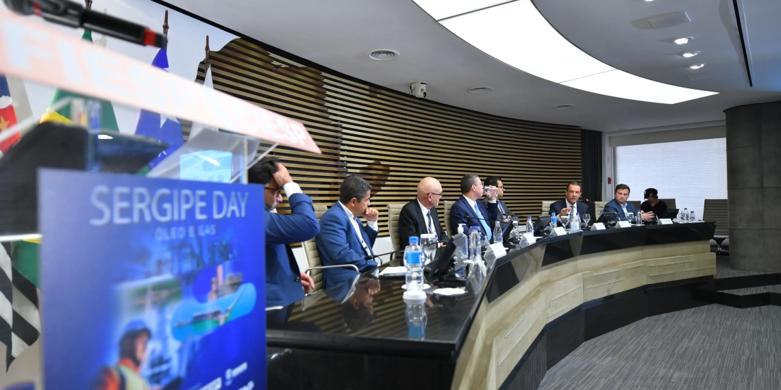 epbr fará cobertura completa ao vivo diretamente da 2ª edição do Sergipe Day. Na imagem: Mesa de debate durante a 1ª edição do Sergipe Day em 2023 (Foto: Flávio Santana/Divulgação)