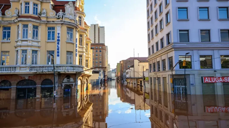 BID vai liberar até R$ 5,5 bilhões em crédito para emergência climática no Rio Grande do Sul (RS), com foco em resiliência. Na imagem: Enchentes causadas pelas chuvas extremas no Rio Grande do Sul (Foto: Gustavo Mansur/Palácio Piratini)