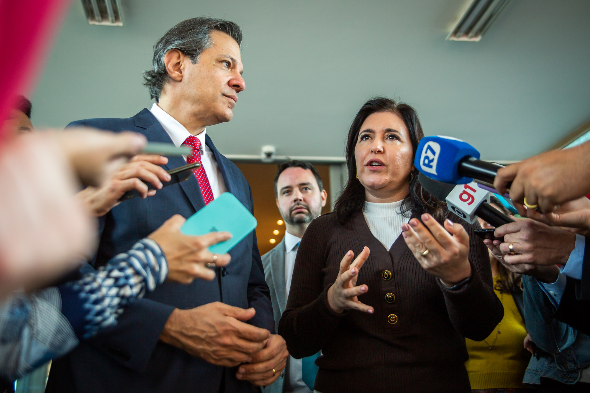 13.06.2024 – Reunião da ministra do Planejamento e Orçamento, Simone Tebet, com o ministro da Fazenda, Fernando Haddad (Diogo Zacarias/MF)