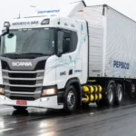 Na imagem: Caminh&atilde;o a GNV ou biometano adquirido pela PepsiCo (Foto: Divulga&ccedil;&atilde;o)