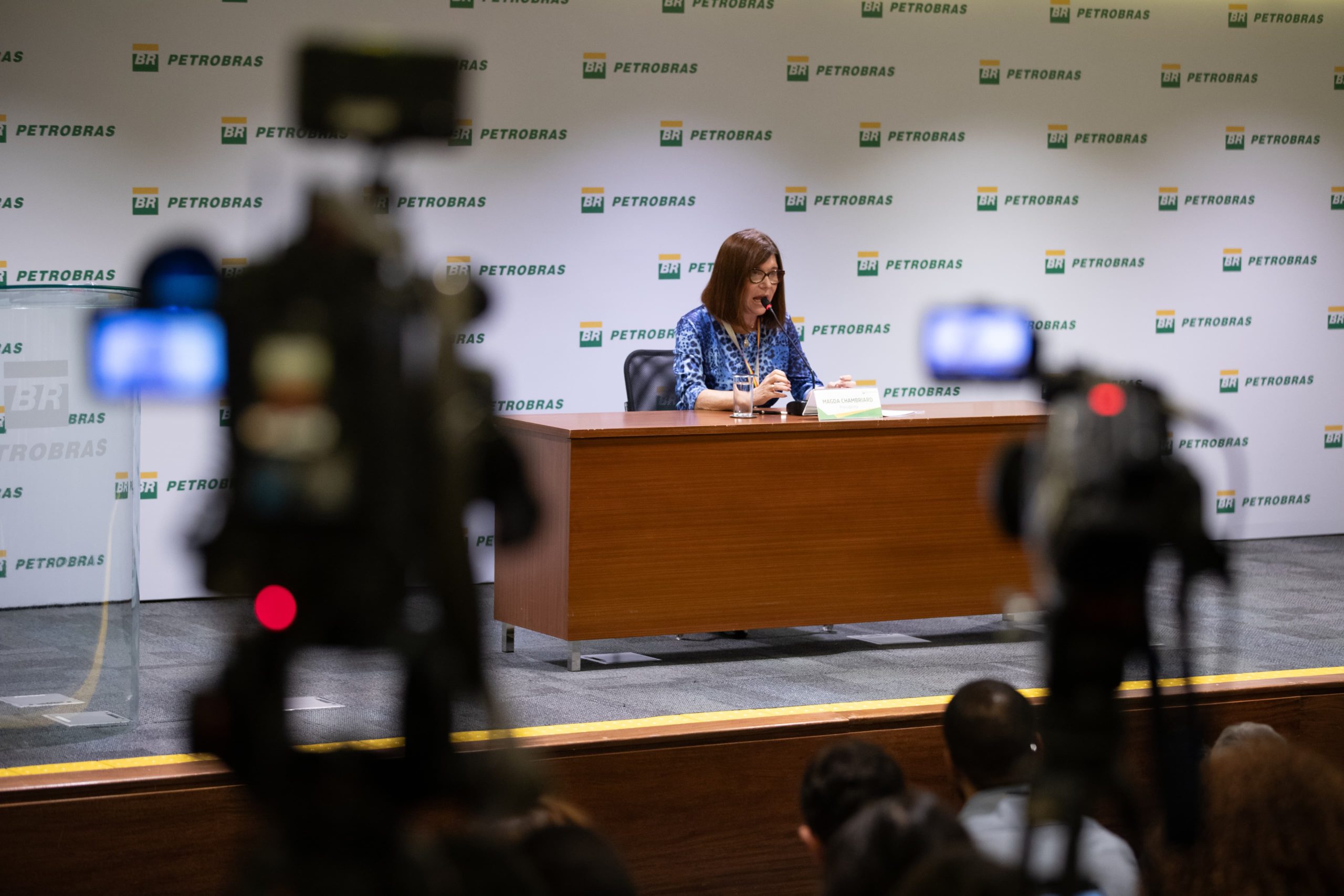 Coletiva de imprensa com a presidente da Petrobras, Magda Chambriard, em 27/05/2024. Foto: Rafael Pereira / Agência Petrobras