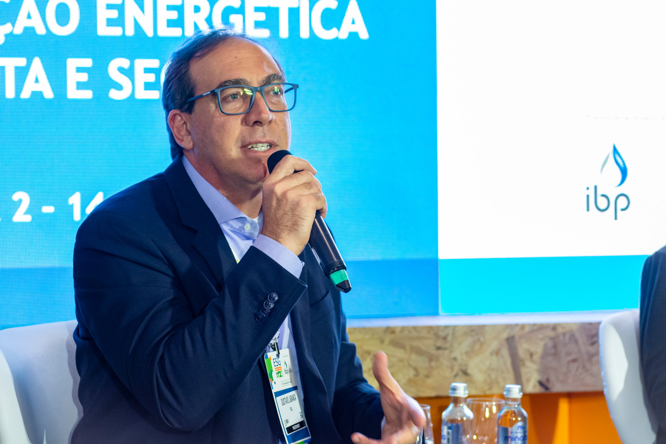 Transportadora Associada de Gás (TAG) negocia com Petrobras conexão de Sergipe Águas Profundas (Seap) à malha de gás natural. Na imagem: Presidente da TAG, Gustavo Labanca, no painel Gás Natural para uma Transição Energética Justa e Segura no ESG Energia e Mercado (Foto: Cris Vicente/IBP)