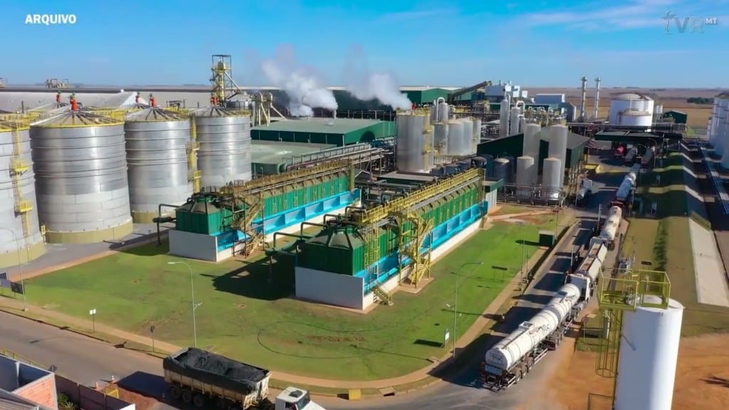 Usina de etanol de milho (Foto Reprodução Youtube)