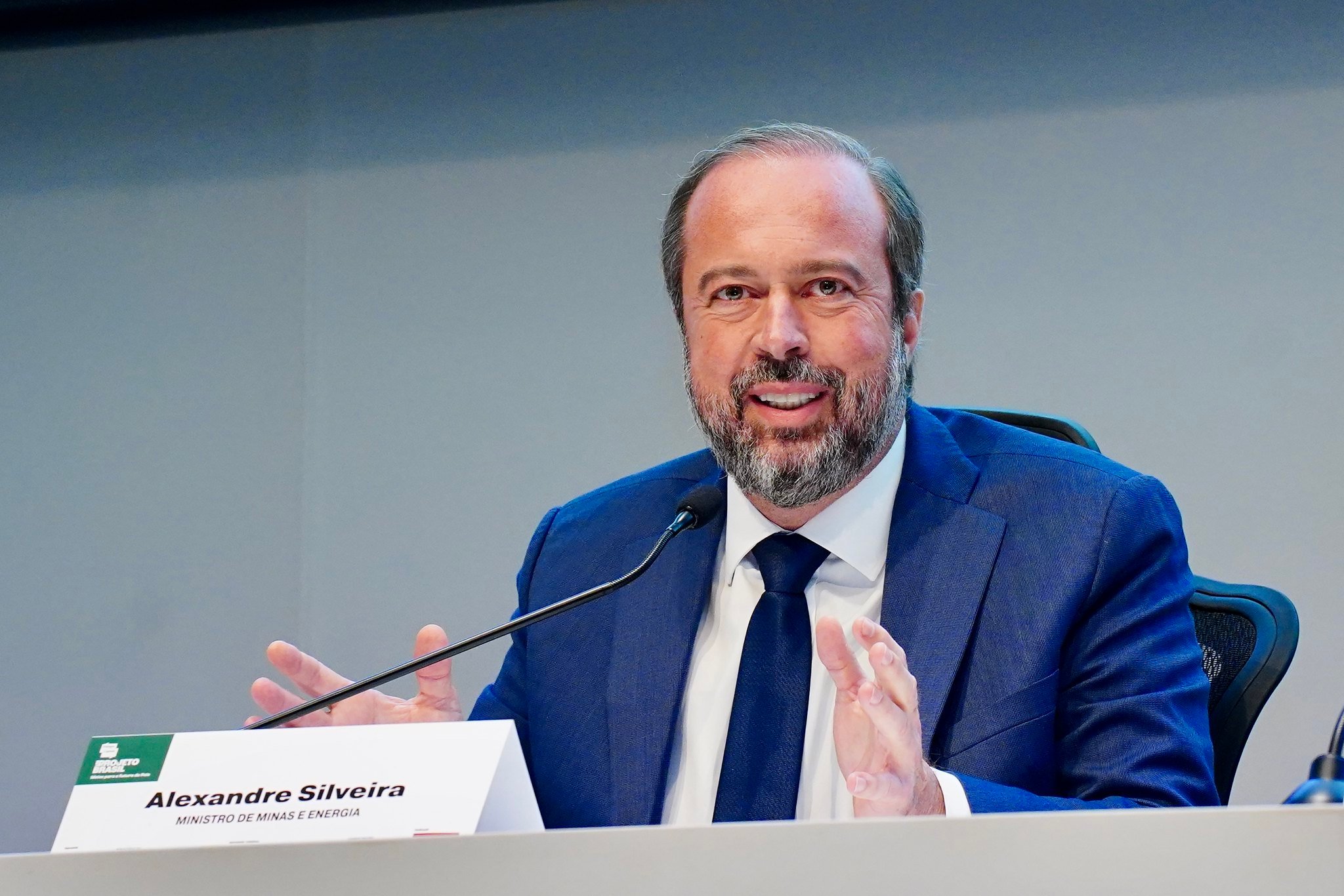 O ministro de Minas e Energia, Alexandre Silveira, durante o evento Diálogos Capitais. Foto: Tauan Alencar/MME