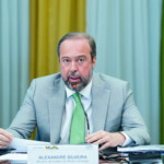 Ministro de Minas e Energia, Alexandre Silveira, anuncia novo decreto da Lei do Gás após reunião do CNPE (Foto Tauan Alencar)