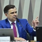 Sandoval Feitosa, diretor-geral da Aneel, fala durante reunião da CI no Senado, em 30/5/2023 (Foto: Geraldo Magela/Agência Senado)