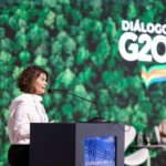 Luciana Costa, diretora do BNDES, participa do 'do Diálogos de Transição Energética' promovido pelo G20 Brasil, em 28/8/2024 (Foto G20 Brasil)