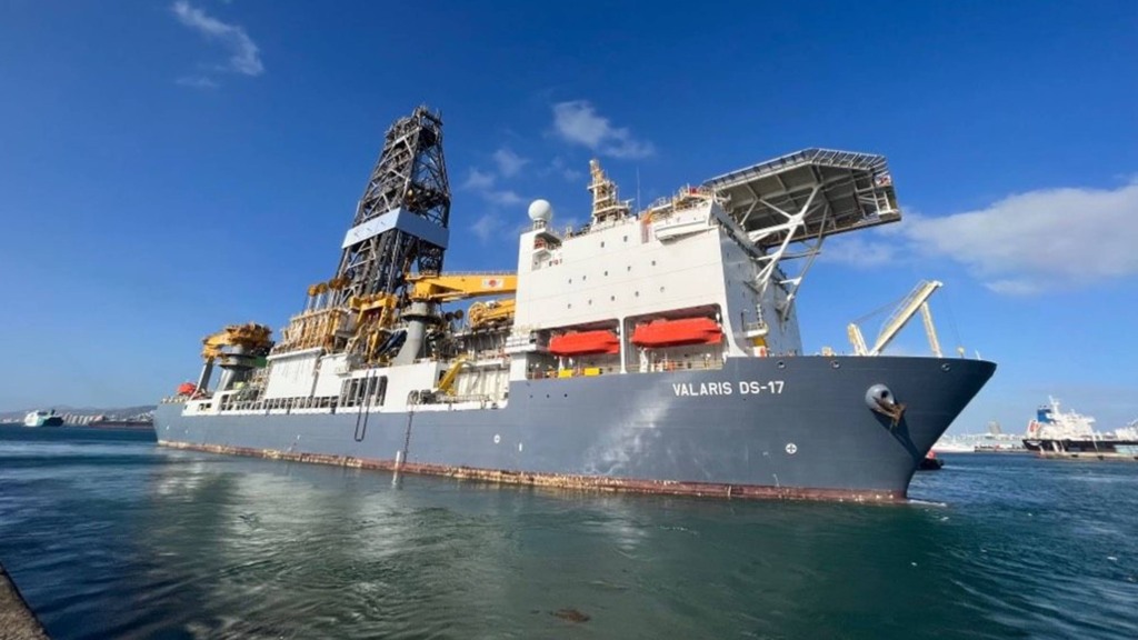 Navio-sonda da Valaris que fará a perfuração de poços no Projeto Raia da Equinor (Foto: Reprodução Valaris)