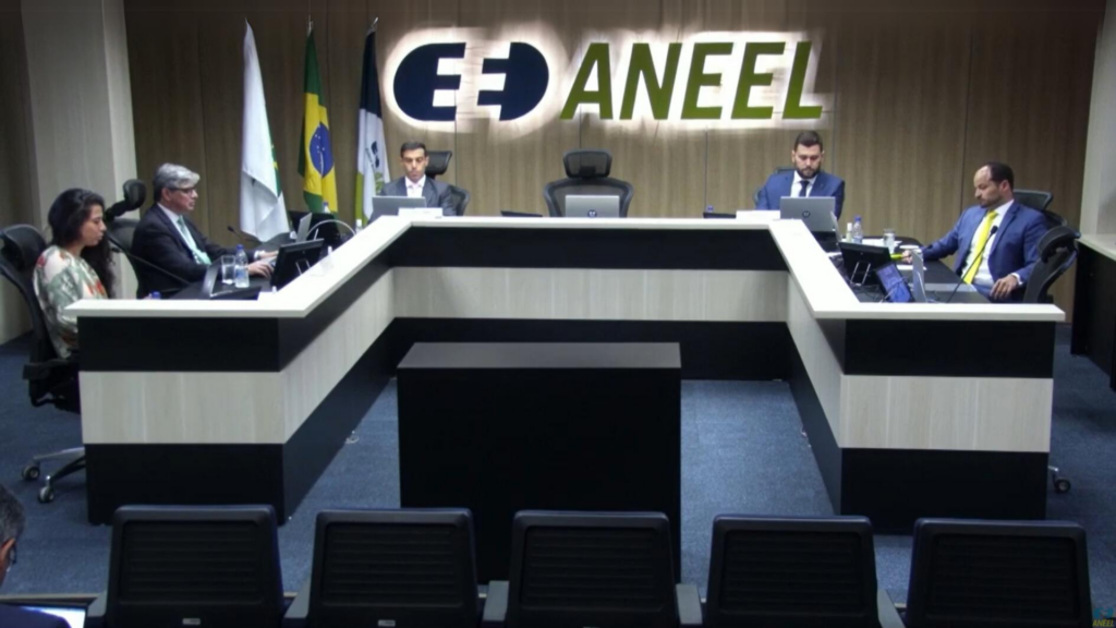 Aneel mantém Amapá sem aumentos a tarifa dos consumidores de energia até dezembro de 2024. Na imagem: Reunião da diretoria da Aneel, em 30/7/2024 (Foto: Reprodução Aneel)