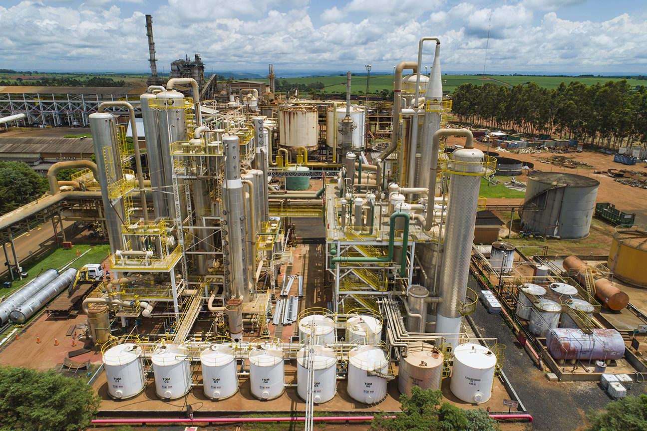 Aprobio, Abiove e Ubrabio., do setor de biocombustíveis, aderem a protesto puxado pelo ICL e IBP contra facilitação da entrada de diesel pelo Maranhão. Na imagem: Usina de etanol Buriti, localizada em Buritizal/SP (Foto: Divulgação Pedra Agroindustrial/Copersucar)