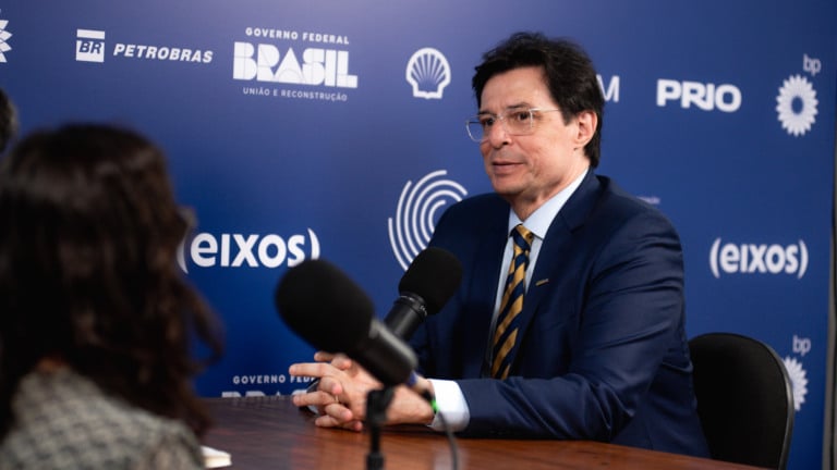 O estúdio eixos recebe Telmo Ghiorzi, presidente da Abespetro, na Rio Oil & Gas & Energy (ROG.e) 2024 | Victor Curi/eixos