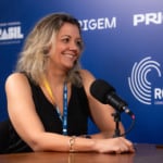 Heloísa Borges, diretora de Petróleo, Gás e Biocombustíveis da EPE, em entrevista ao estúdio eixos durante a ROG.e no Rio, em 26/9/2024 (Foto Vitor Curi/eixos)