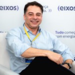 Incentivos aprovados no Combustível do Futuro farão Brasil privilegiar biocombustíveis em relação à eletrificação, diz Marcelo Bragança, vice-presidente de operações da Vibra, em entrevista ao estúdio eixos durante a ROG.e no Rio, em 24/9/2024 (Foto Vitor Curi/eixos)