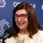 Presidente da Petrobras, Magda Chambriard, em entrevista exclusiva ao estúdio eixos durante a ROG.e 2024, no Porto Maravilha, no Rio, em 25/9/2024 (Foto Victor Curi/eixos)