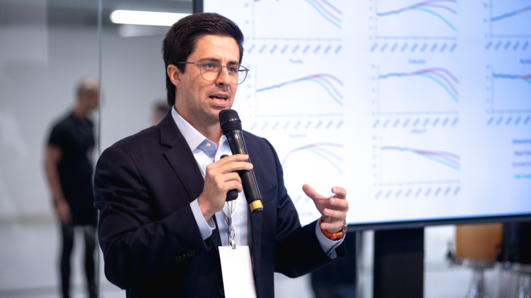 Vice-presidente sênior e chefe da área de pesquisa para a América Latina da Rystad Energy, Daniel Leppert, em participação na Offshore Week 2024 | Victor Curi