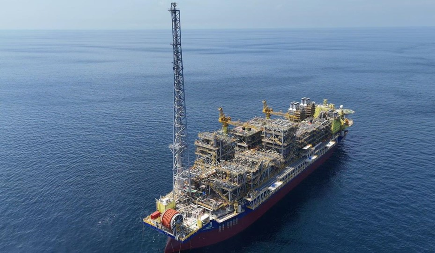 FPSO Maria Quitéria opera no campo de Jubarte, na Bacia de Campos do pré-sal.