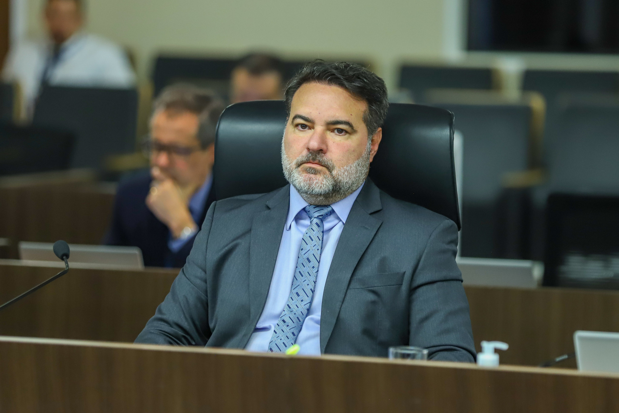 MInistro Jorge Oliveira durante reuniáo plenária no Tribunal de Contas da União;