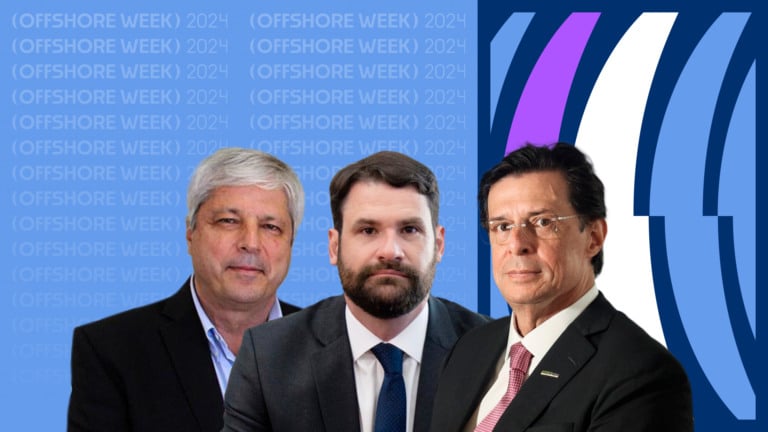 Márcio Félix, Fernando Moura e Telmo Ghiorzi em painel sobre o papel dos independentes no mercado de óleo e gás futuro | Offshore Week 2024