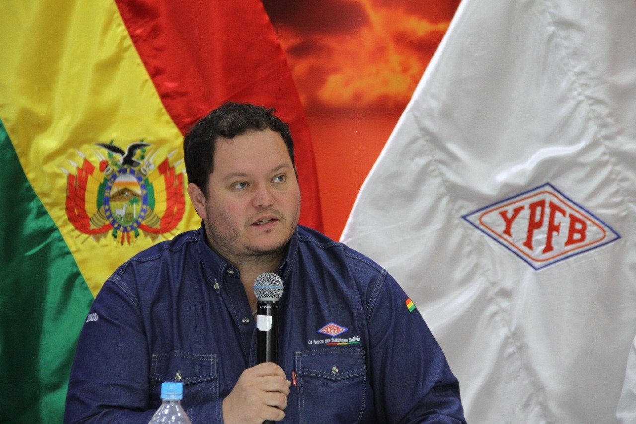 CEO da YPFB, Armin Dorgaten (Foto Agencia Boliviana de Información)